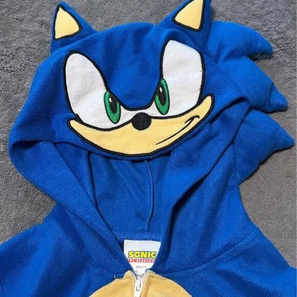 SEGA Sonic The Hedgehog Kids Onesie Pajamas - Picture 3 of 6